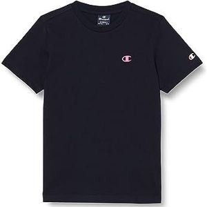 Champion Legacy Basics B-S-s Crewneck T-shirt voor jongens, Donkerblauw, 9-10 Jaar