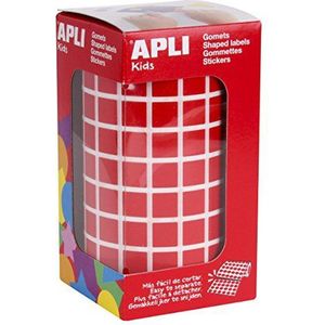 APLI Kids vierkant - 10 mm cuadrado rood