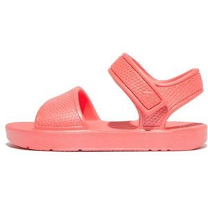 Fitflop Iqushion Kids Peuter Shimmer Ergonomische sandalen voor meisjes, Roze koraal, 25 EU