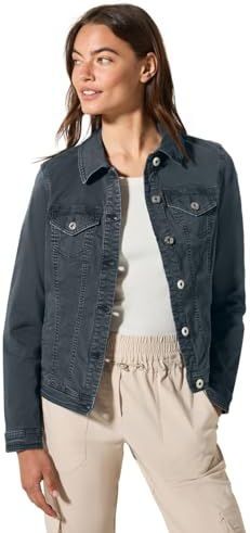 Cecil Dames Lichtgewicht spijkerjack in Groen, Gr: L