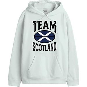 Republic Of California Team Scotland UXREPCZSW037 Sweatshirt voor heren, wit, maat XL, Wit, XS
