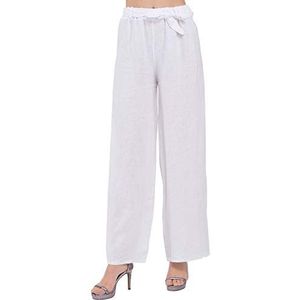 Bonamaison Dames Trlsc101085 Casual Broek, Wit, 10 UK