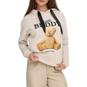 ONLY Onlricky L/S Hood Box SWT, Pumice Stone, XL