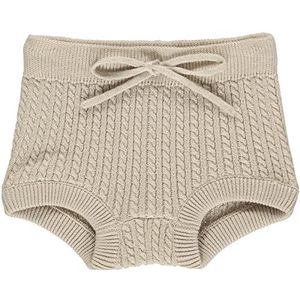 Müsli by Green Cotton Knit Cable Bloomers Shorts voor meisjes en meisjes, Veer, 80-86