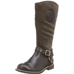 Tommy Hilfiger FG56819686, Koud gevoerd biker boots lange schacht laarzen & laarzen meisjes 26 EU