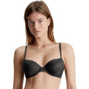 Calvin Klein Demi-Plunge bh's voor dames, Zwart (zwart), 80E