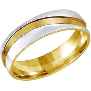 Silvego Ring Steel Wedding Ring for Men Mariage RRC2050-M - Cirkel: 66 mm SSL3181-66 Merk, Standaard, Metaal, Geen edelsteen