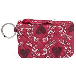 Vera Bradley Dames katoenen rits ID hoesje portemonnee, keizerlijke harten rood - gerecycled katoen, one size