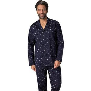 Eminence Chic Tijdloos Pijama Set voor heren, Marine print, L