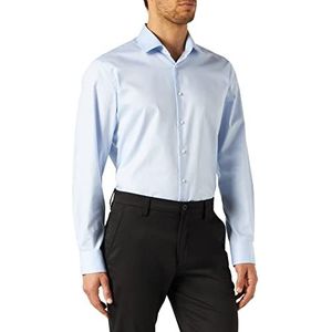 Pierre Cardin Langarm Hemd Shirt voor heren, Blauw, 46 NL