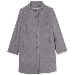 GERRY WEBER Edition Damesmantel wol trenchcoat, grijs met patroon, 38