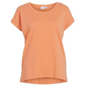 Vila Vidreamers New Pure Noos T-shirt voor dames, Shell Coral., L