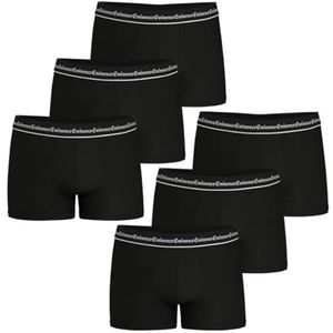 Eminence - Set van 6 boxershorts voor heren, Zwart, L