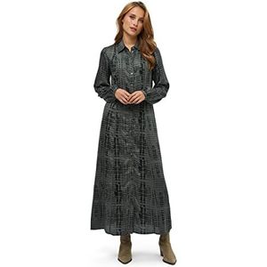 Peppercorn Dames Gillian Jurk 3, Beluga Green Print, M