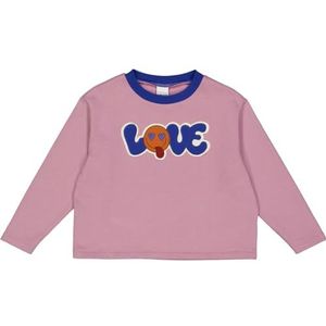 Fred's World by Green Cotton Meisjes Heart Sweatshirt, roze haas, 110