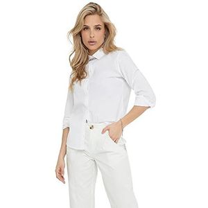 JdY Dames Jdymio L/S Shirt WVN Noos blouse, wit (white), 32