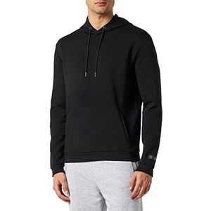 Mexx Men's with Logo Print Hooded Sweatshirt, Zwart, L