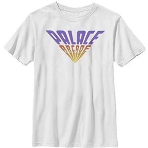 Stranger Things Palace Arcade T-shirt met korte mouwen, uniseks, wit, eenheidsmaat, wit, One size