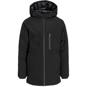 JACK&JONES JUNIOR Jjpayne Parka Jacket Jnr herenjassen voor kinderen, Zwart, 176