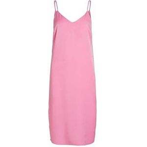 Vila Dames VIAMAZED S/L Slip Dress/SU Jurk, Fuchsia Pink, 36