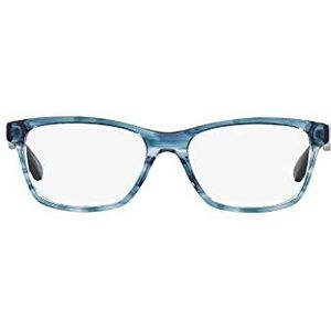 Vogue Eyewear Vo2787 vierkante glazen frame voor dames, Gestreepte blauwe demo-lens