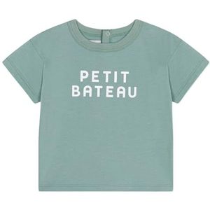 Petit Bateau T-shirt met korte mouwen voor jongens, Groen, 3 Maanden