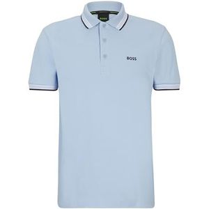 BOSS Paddy heren Polo Shirt,Light/Pastel Blue450,XXL
