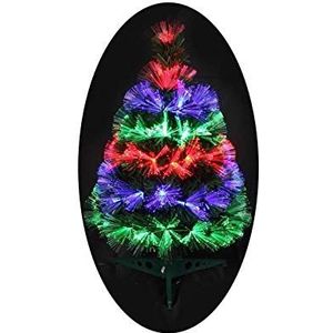 Autour de Minuit 5SAF143MC Las Vegas kerstboom van glasvezel met 55 leds, meerkleurig, 60 cm