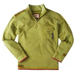 Joe Browns Heren Opvallende Badge Trechter Top Sweatshirt, Kaki, S