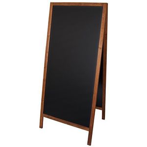 Decor Service Krijtbord XL waterbestendig, grenenhout, donkerbruin, 160 x 5 cm