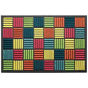 LAKO Combi-deurmat Portacolor, polyamide, 101 grafisch parket, 60 x 90 x 0,9