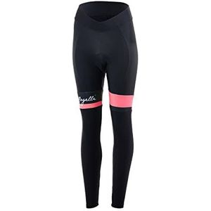 Rogelli Select fietsbroek voor dames, lange fietsbroek met drager, zwart/roze