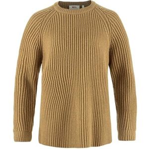 FJALLRAVEN 14600183-232 Övik Rib Sweater W lang bovendeel dames Buckwheat Brown maat XXS