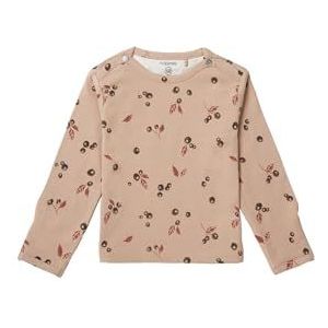 Noppies Baby Unisex Baby Tee Thorsby Long Sleeve Allover Print T-shirt, Light Taupe - N082, 74 cm