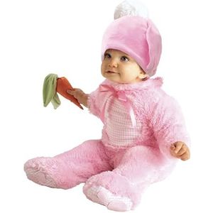 Rubies Costume Co Pink Bunny kinderkostuum, maat 12-18 maanden