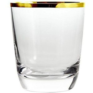 Cristal de Sèvres Margot Gold whiskyglazen, glas, goud, 9 x 9 x 10 cm, 2 stuks