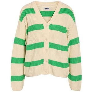 Nmmaysa L/S V-hals gebreide cardigan Noos, Eggnoga, XL