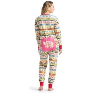 Little Blue House Familie Union Pak Pyjama, Crème Fair Isle, X-Large, Crème Fair Isle, XL