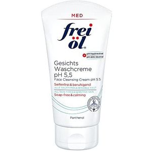 frei Olie-gezichtscrème reinigt voorzichtig en zeepvrij met huidneutrale pH-waarde van 5,5 en milde oppervlakteactieve stoffen, gezichtsreiniging, 150 ml