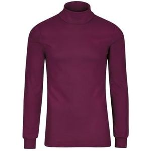 Trigema - TRIGEMA - Colshirt - Sangria - Lange Mouwen - 100% Katoen