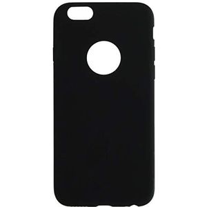 Beschermhoes van siliconen voor iPhone 6/6S, Apple mat, ultradun, bescherming gel, zacht, zwart