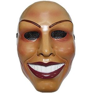 The Rubber PlantationTM masker ""The Purge"", glimlachende vrouw, Halloween-masker voor volwassenen, unisex, eenheidsmaat, 619219292160