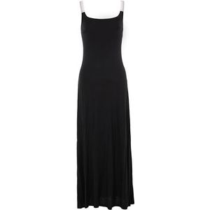 Emporio Armani Dames lange nachtjurk nachthemd, zwart, XL, Zwart, XL