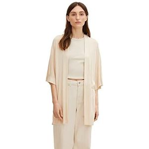 TOM TAILOR Dames Oversized gebreide jas 1032206, 29517 - Sand Stone Beige, XXS