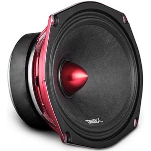 DS18 PRO-X698 BM Luidspreker, 15 x 23 cm, mid-range, rode aluminium kogel, 400W Max, 200W RMS, 8 ohm, premium audio luidsprekers voor auto, vrachtwagen en motorfiets geluidssysteem (1 luidspreker)