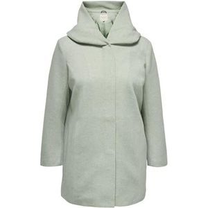 ONLY Carmakoma Carsedona Light Coat OTW Noos damesmantel, Lily Pad/Detail: Melange, 46