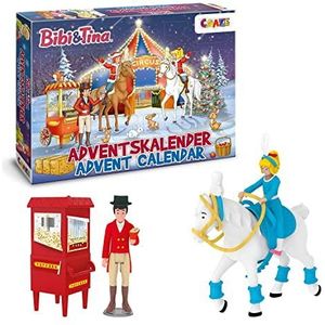 Craze Bibi&Tina Adventskalender 2022 Kerstcircus, kerstkalender, B & T voor meisjes, speelgoedkalender 2022, grote verrassingen 40577