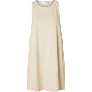 SELECTED Jurk 'SLFEssential'  sand