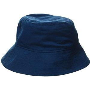 Hatley Omkeerbare zonnehoeden voor jongens, Blauw (Blauwdruk Witte Haai 400), XS