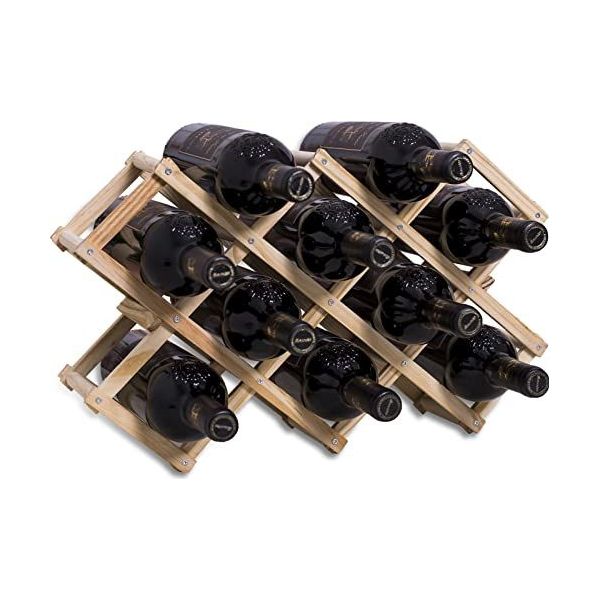 Biscottini - Botellero Vino Metal (12 x 12 x 105 cm)